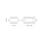 Mesa extensible hasta 14 plazas en madera contrachapada Made in Italy - Grotta Viadurini