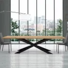 Mesa extensible hasta 14 plazas en madera contrachapada Made in Italy - Grotta Viadurini