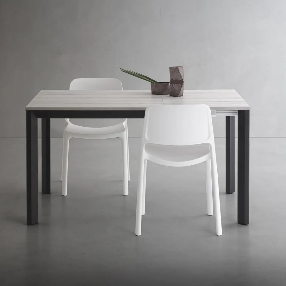 Mesa extensible de hasta 232 cm cuadrados en HPL Made in Italy - Filiberto Viadurini