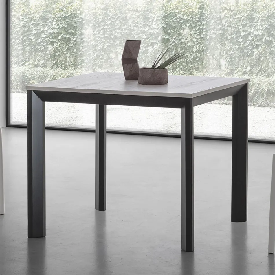 Mesa Cuadrada Extensible Hasta 232 cm en HPL Made in Italy - Filiberto Viadurini
