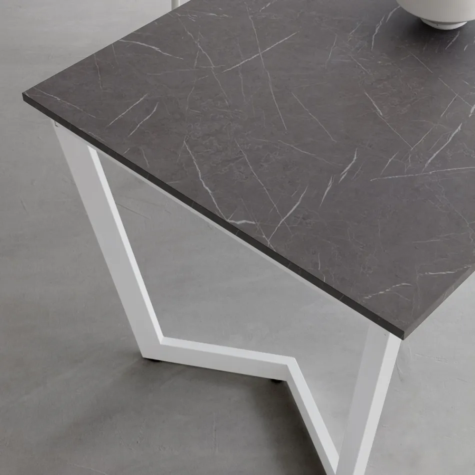 Mesa Extensible Hasta 238 cm en Metal y Hpl Made in Italy - Pablito Viadurini