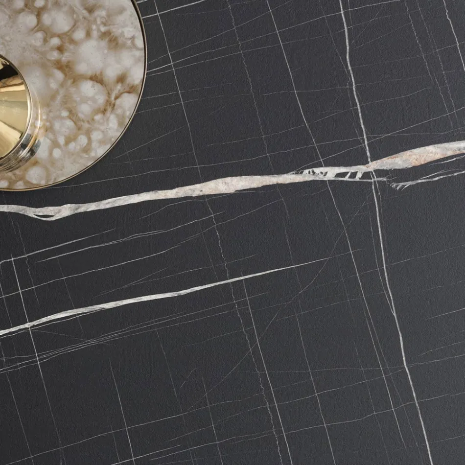 Mesa Extensible Hasta 238 cm Metal y Hpl Coloreado Made in Italy - Pablito Viadurini