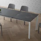Mesa Extensible Hasta 240 cm Tapa en Laminam Made in Italy - Filiberto Viadurini