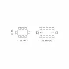 Mesa extensible hasta 300 cm en madera chapada Made in Italy – Ezzellino Viadurini