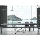 Mesa extensible hasta 300 cm en madera chapada Made in Italy – Ezzellino Viadurini