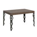 Mesa extensible hasta 4 m en madera melamina y hierro Made in Italy - Marella