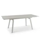 Mesa extensible hasta 200 cm en Piedra Sinterizada Efecto Mármol - Piña Viadurini