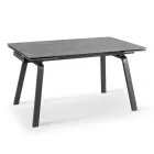 Mesa extensible hasta 200 cm en Piedra Sinterizada Efecto Mármol - Piña Viadurini