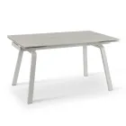 Mesa extensible hasta 200 cm en Piedra Sinterizada Efecto Mármol - Piña Viadurini