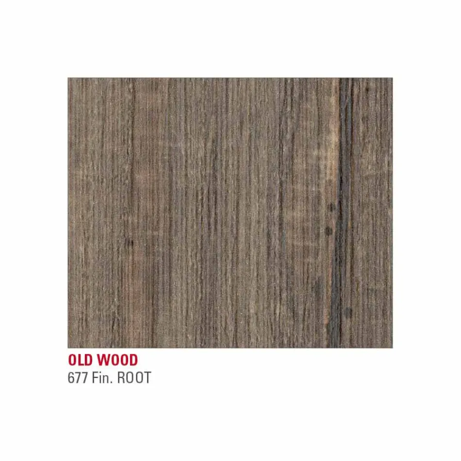 Mesa extensible hasta 222 cm en Hpl efecto madera Made in Italy - Vulcano Viadurini