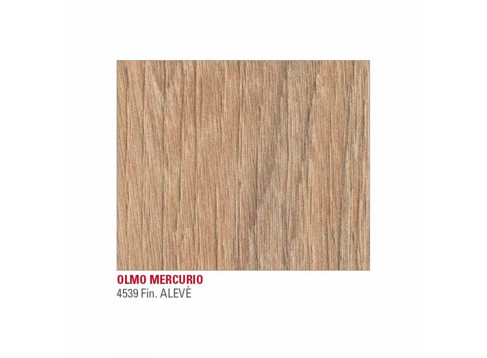 Mesa extensible hasta 222 cm en Hpl efecto madera Made in Italy - Vulcano Viadurini