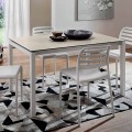 Mesa extensible hasta 238 cm en laminam y metal Made in Italy - Remigio