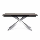 Mesa extensible hasta 240 cm con tapa de cerámica Homemotion - Avici Viadurini