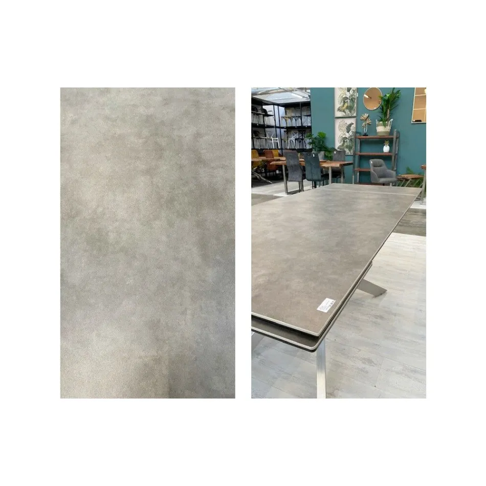 Mesa extensible hasta 240 cm con tapa de cerámica Homemotion - Avici Viadurini