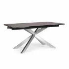 Mesa extensible hasta 240 cm con tapa de cerámica Homemotion - Avici Viadurini
