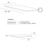 Mesa extensible hasta 240 cm con tapa de Laminam Made in Italy - Maltés Viadurini