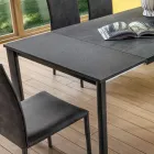 Mesa extensible hasta 240 cm con tapa de Laminam Made in Italy - Maltés Viadurini