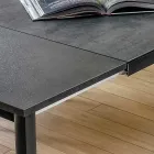 Mesa extensible hasta 240 cm con tapa de Laminam Made in Italy - Maltés Viadurini