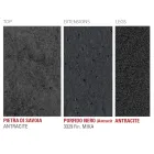 Mesa extensible hasta 240 cm con tapa de Laminam Made in Italy - Maltés Viadurini