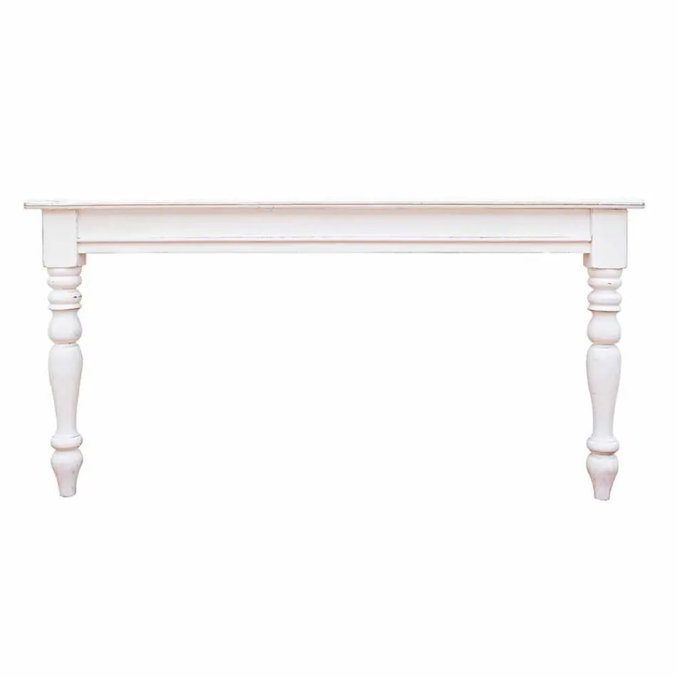 Mesa Extensible Hasta 240 cm en Madera de Mango y Mdf Homemotion - Tongo Viadurini