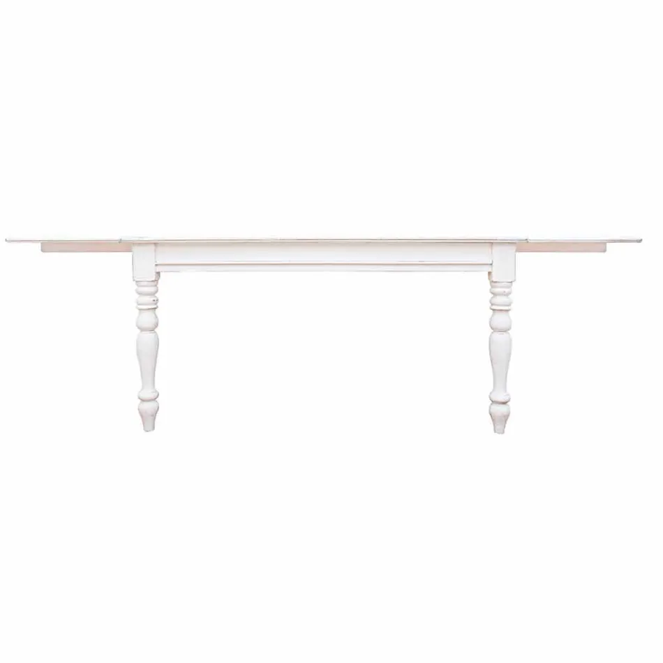 Mesa Extensible Hasta 240 cm en Madera de Mango y Mdf Homemotion - Tongo Viadurini