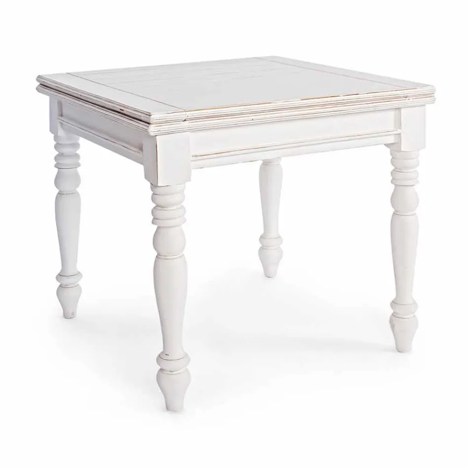 Mesa Extensible Hasta 240 cm en Madera de Mango y Mdf Homemotion - Tongo Viadurini