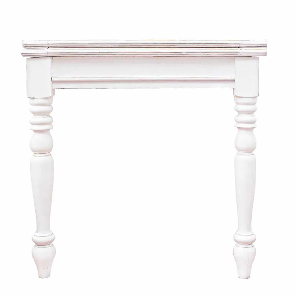 Mesa Extensible Hasta 240 cm en Madera de Mango y Mdf Homemotion - Tongo Viadurini