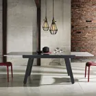Mesa Extensible hasta 240 cm en Madera Lacada Made in Italy - Adrienne Viadurini