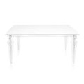 Mesa extensible de hasta 255 cm en madera y metacrilato, fabricada en Italia - Elide