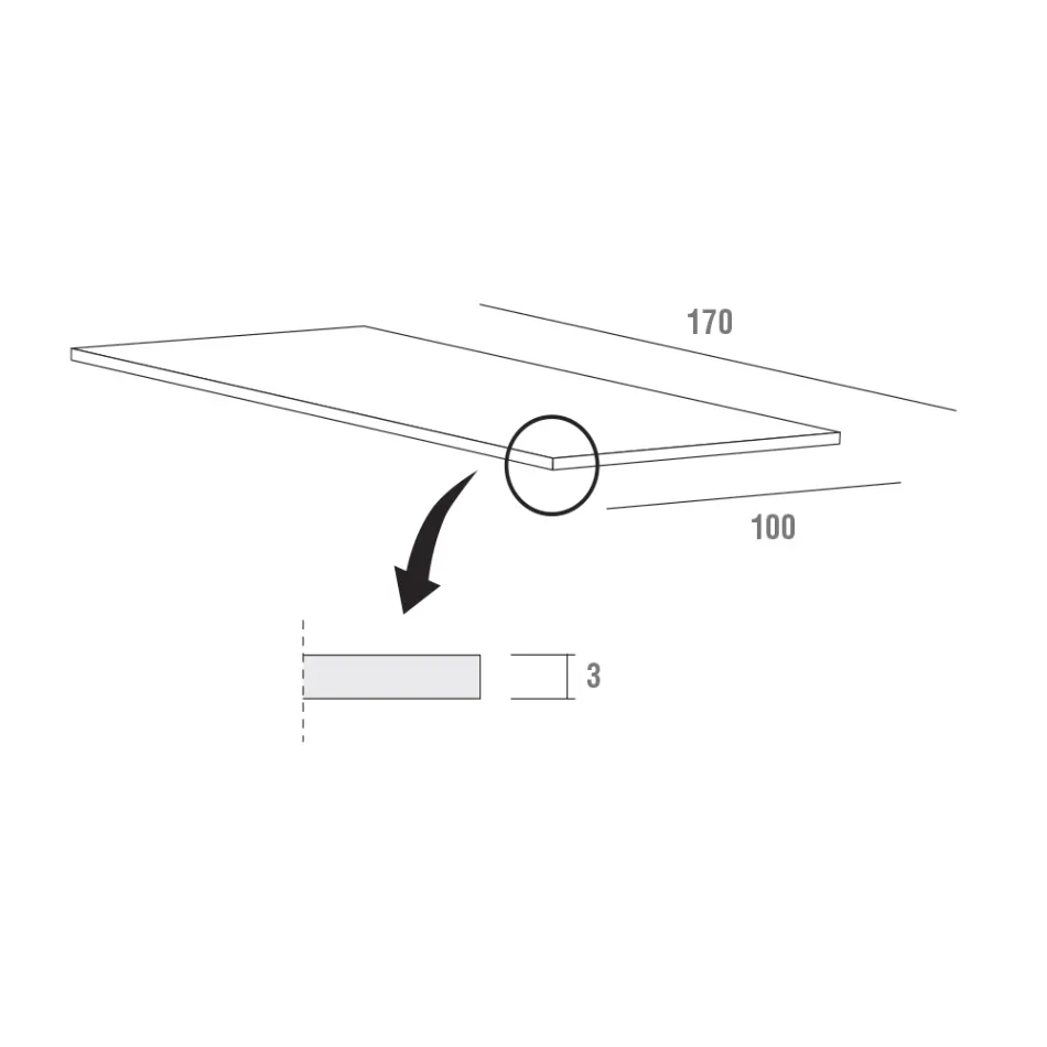 Mesa extensible hasta 280 cm en Fenix Made in Italy, Precious - Aresto Viadurini