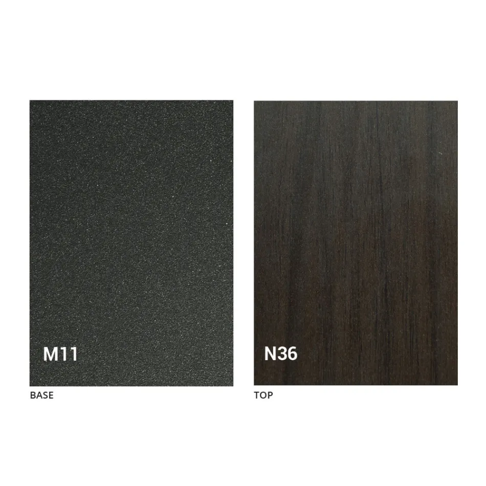 Mesa extensible hasta 280 cm en madera y metal Made in Italy - Gallotto Viadurini