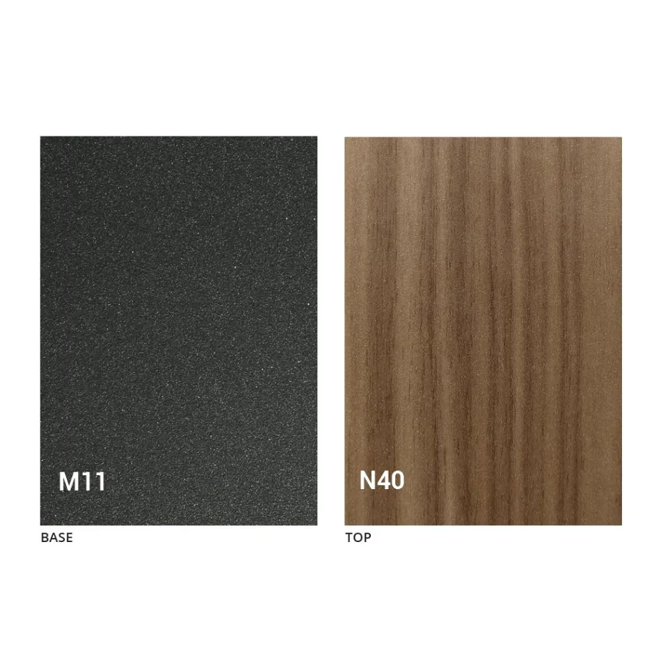 Mesa extensible hasta 280 cm en madera y metal Made in Italy - Gallotto Viadurini