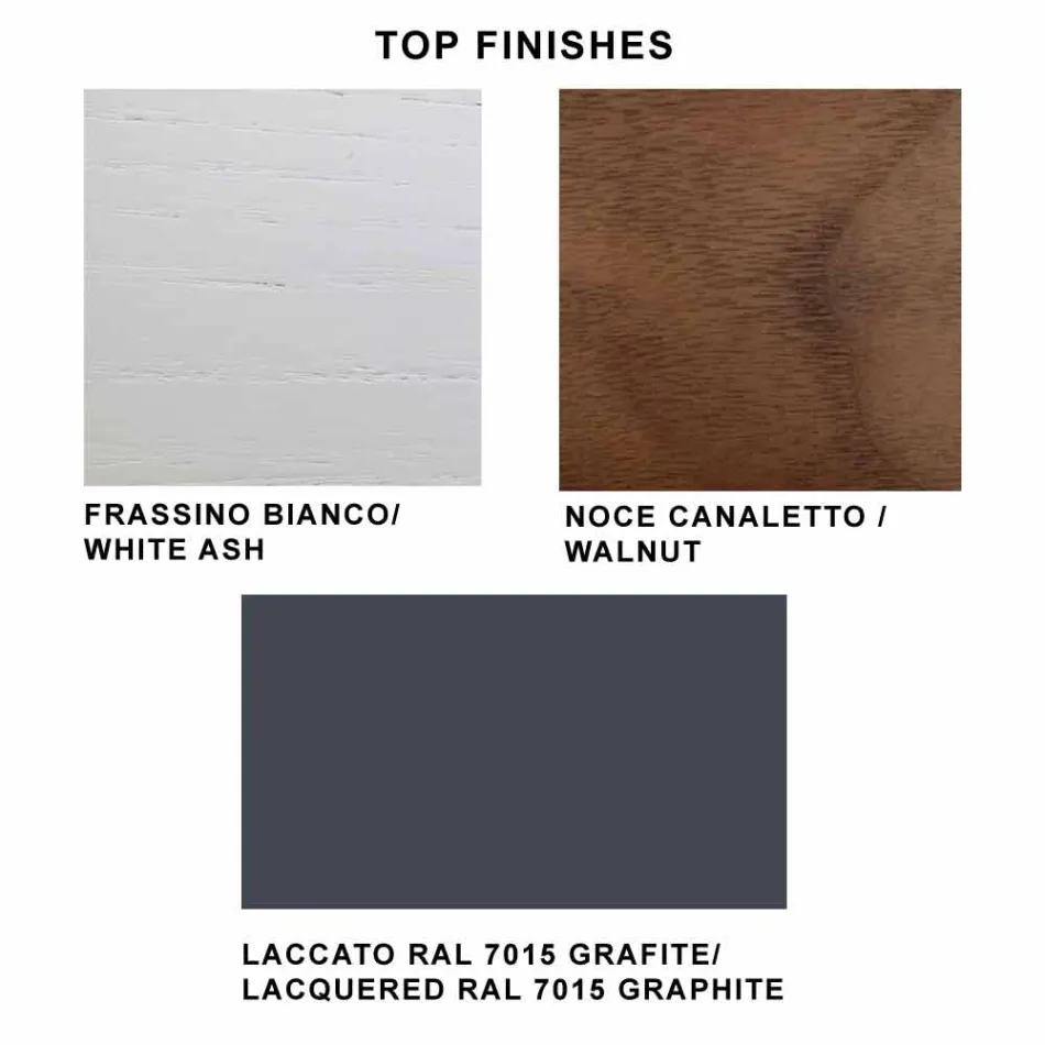 Mesa Extensible hasta 280 cm en Vidrio y Madera Chapada – Eugrafo Viadurini