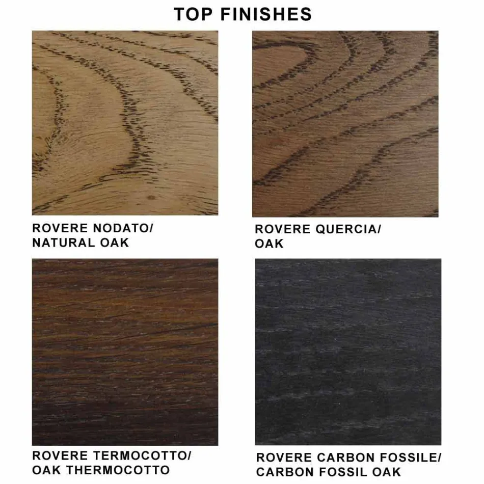 Mesa Extensible hasta 280 cm en Vidrio y Madera Chapada – Eugrafo Viadurini