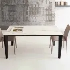 Mesa extensible hasta 290 cm en vitrocerámica Made in Italy - Polonio Viadurini