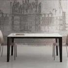 Mesa extensible hasta 290 cm en vitrocerámica Made in Italy - Polonio Viadurini