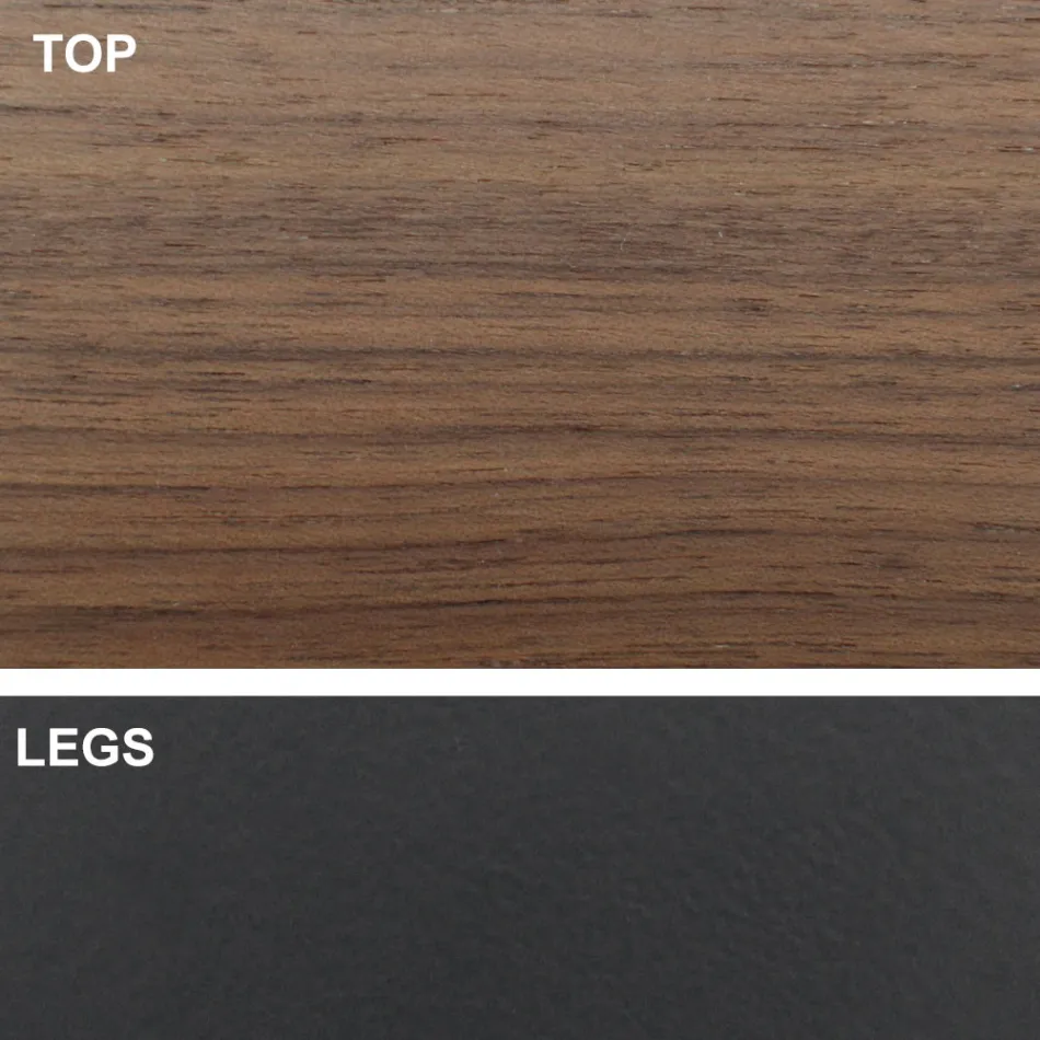 Mesa extensible hasta 300 cm con tapa chapada Made in Italy - Grotta Viadurini