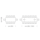 Mesa extensible hasta 300 cm con tapa chapada Made in Italy - Grotta Viadurini