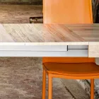 Mesa extensible hasta 300 cm moderna de melamina diseño Oky Viadurini