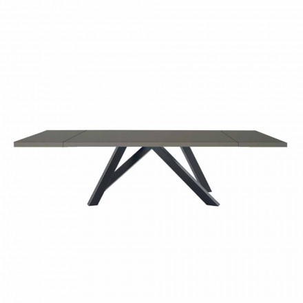 Mesa extensible hasta 300 cm en Fenix y acero Made in Italy - Settimmio Viadurini