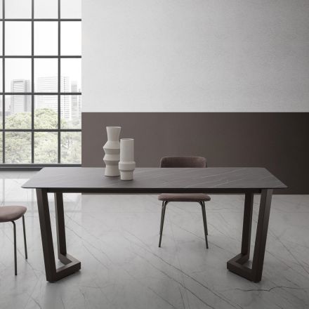 Mesa Extensible Hasta 300 cm en HPL Estratificado Made in Italy - Bastiano Viadurini
