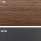 Mesa extensible hasta 300 cm en madera y acero Made in Italy - Settimmio Viadurini