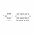 Mesa Extensible hasta 470 cm en Madera Chapada Made in Italy – Gordito Viadurini