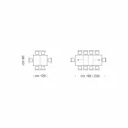 Mesa Extensible hasta 470 cm en Madera Chapada Made in Italy – Gordito Viadurini