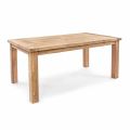 Homemotion - Mesa de jardín extensible de madera de teca Hunter de hasta 250 cm