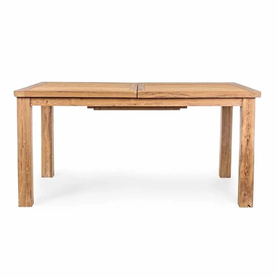 Mesa extensible de diseño de jardín de madera para 6 personas Homemotion - Hunter Viadurini