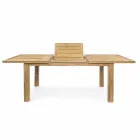 Mesa extensible de diseño de jardín de madera para 6 personas Homemotion - Hunter Viadurini