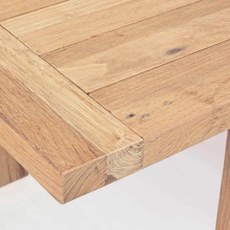 Mesa extensible de diseño de jardín de madera para 6 personas Homemotion - Hunter Viadurini