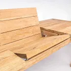 Mesa extensible de diseño de jardín de madera para 6 personas Homemotion - Hunter Viadurini