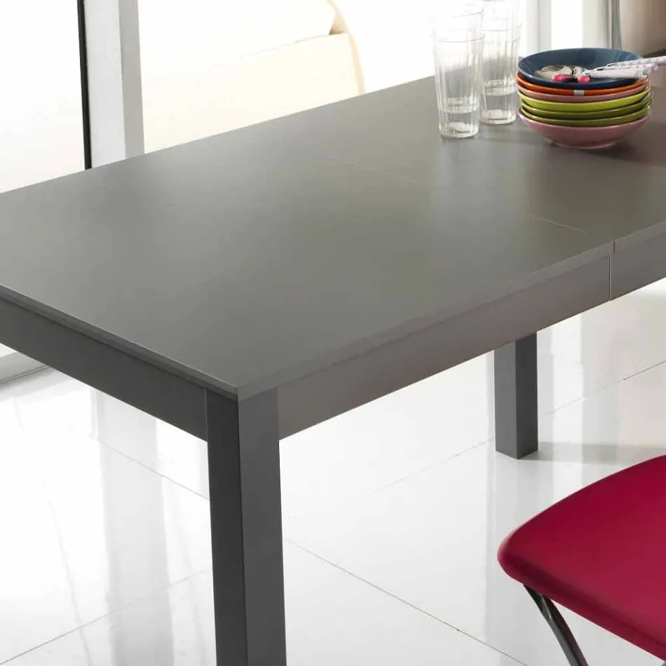 Mesa extensible en madera de haya fabricado en Italia Tito Viadurini